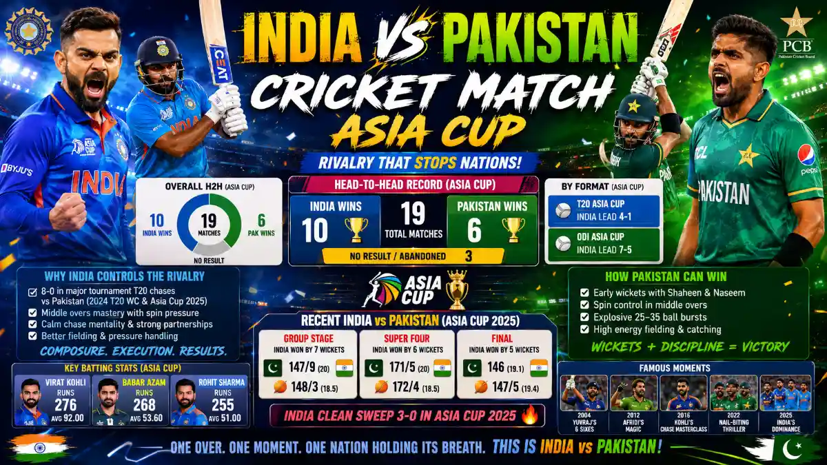 India vs Pakistan Cricket Match Asia Cup